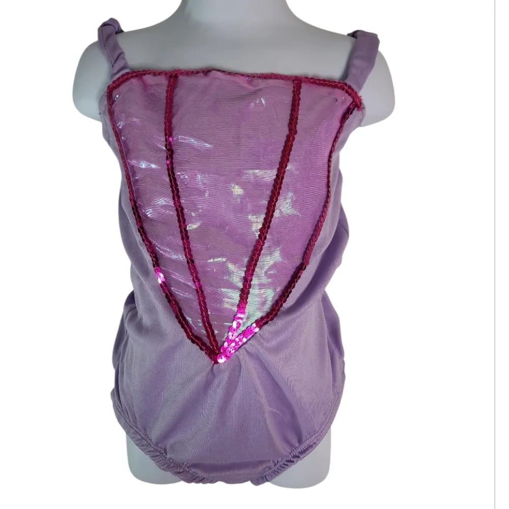 Halloween PRINCESS GENIE Purple and GOLD Costume with Gem Accents Girls Sm